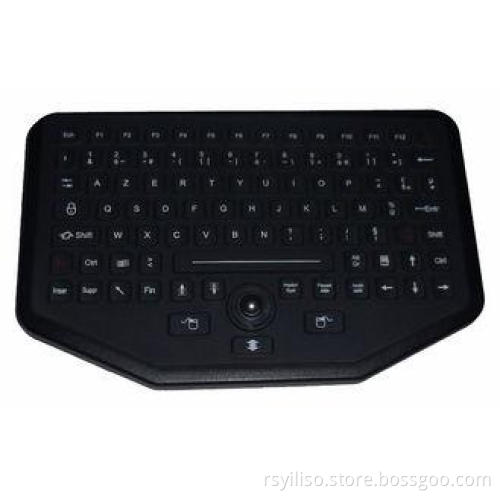 Ruggedized Desk Top Silicone Industrial Keyboard With Optic
